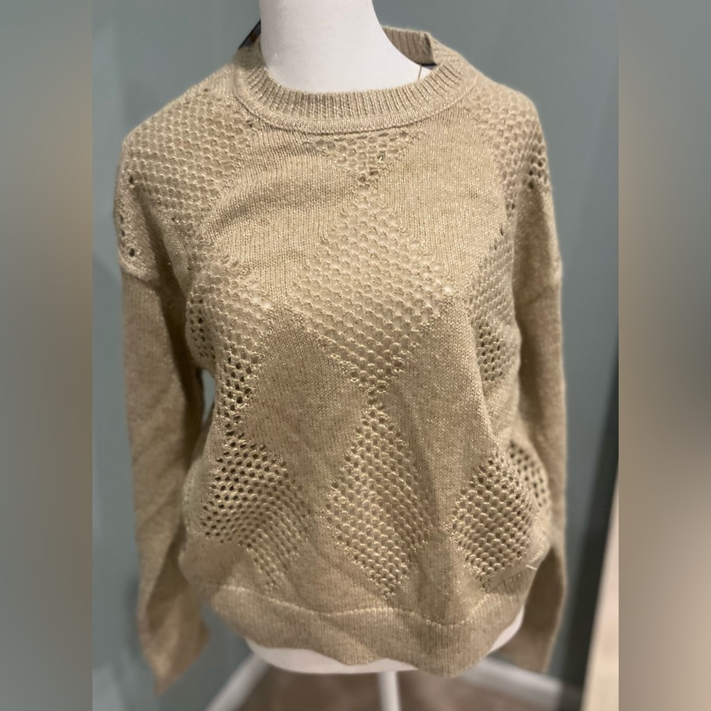 Tommy Hilfiger Metallic Gold Sweater